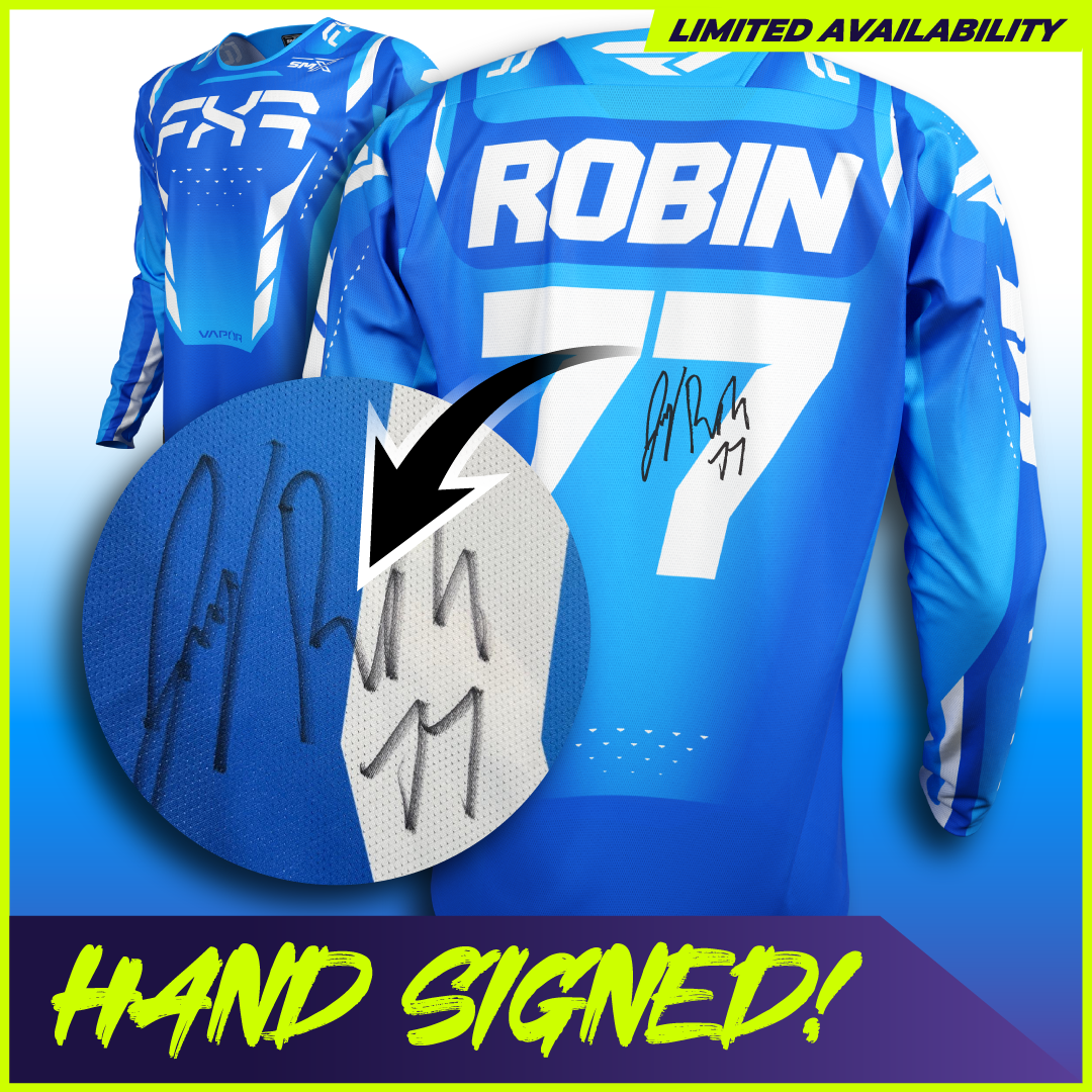 HAND SIGNED: Jerry Robin - 2025 FXR Vapor Replica Jersey – SMX