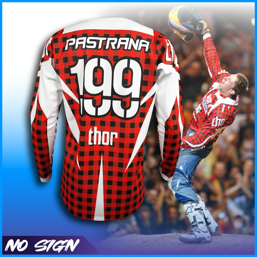 NO SIGN: Travis Pastrana Double Flip Thor Replica Jersey – SMX
